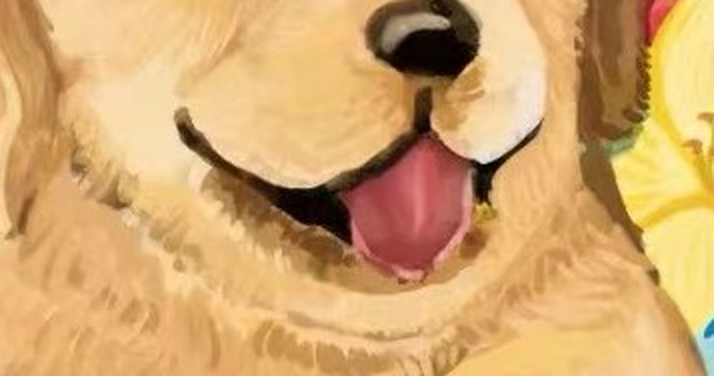 Clean puppy face crop, fur not displaced